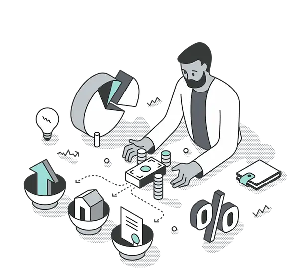 Illustration zu Leistungen der Steuerberatung mit Analyse und Finanzplanung